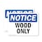 Signmission Wood Only, 14 in W x Rectangle, Vinyl Decal OS-2PACK-NS-D-1014-L-19066 - alternate 1